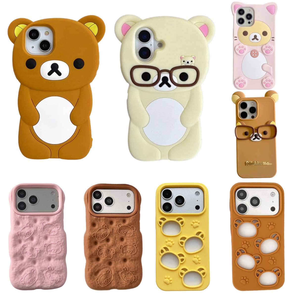 Apple Iphone 15 - เคสโทรศัพท์ลายการ์ตูนหมีเท็ดดี้ 3D น่ารักมาก สำหรับ iPhone 17