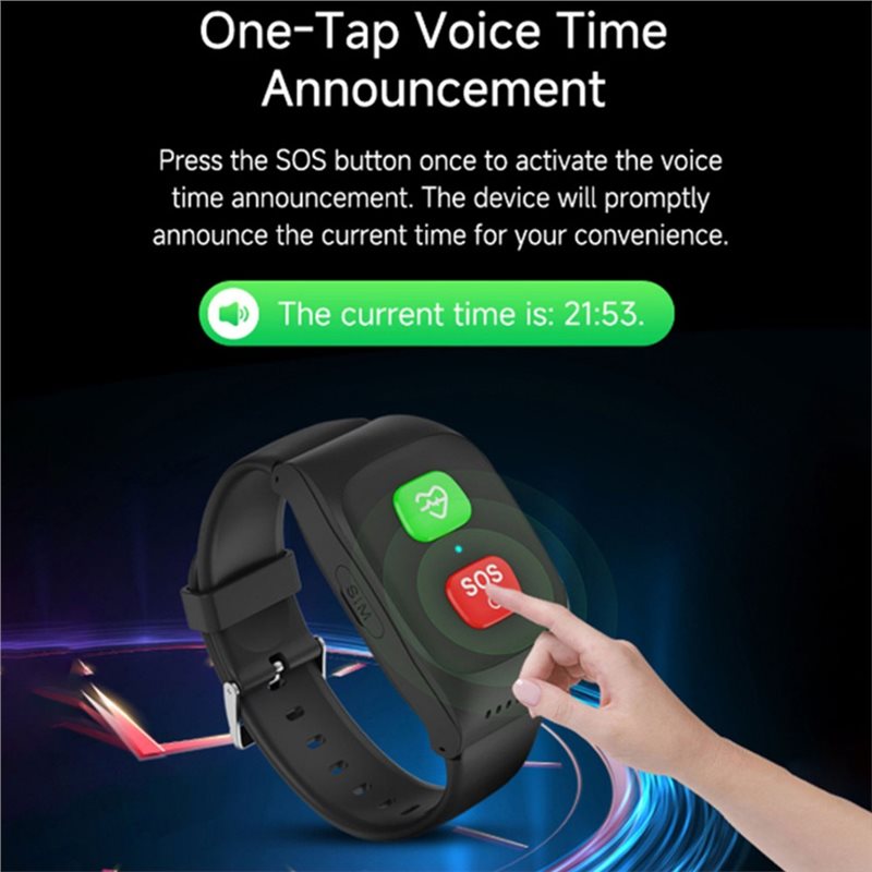นาฬิกา GPS สำหรับผู้สูงอายุ 4G - Fall Detection Watch บทวิจารณ์และราคา