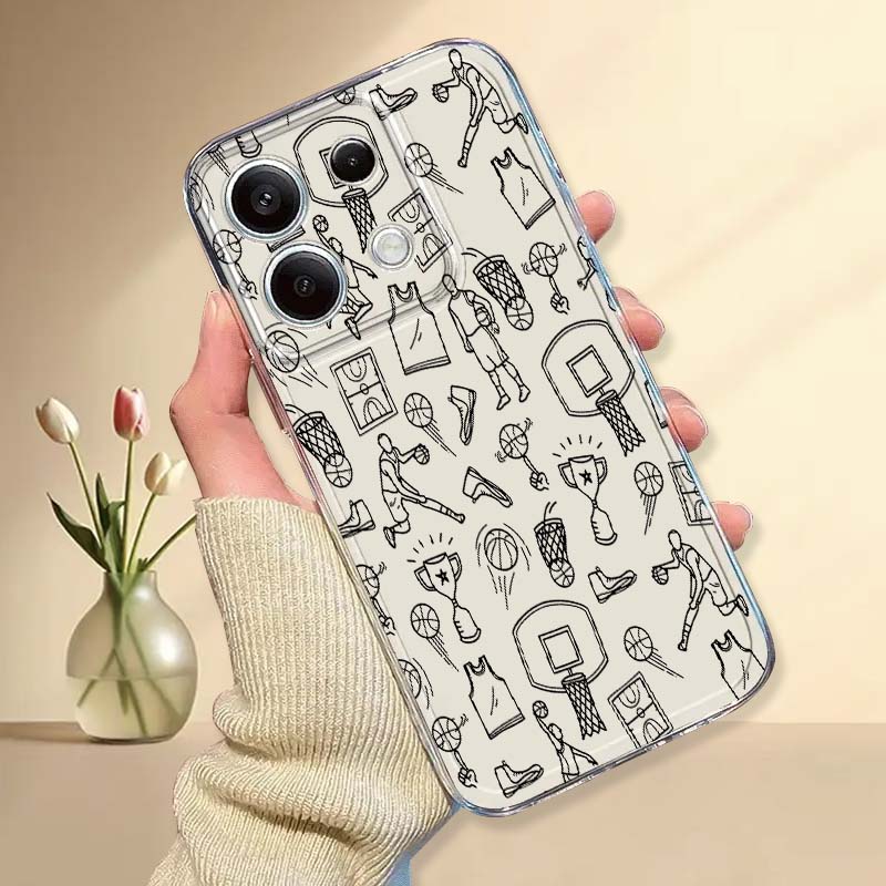 เคสโทรศัพท์ลายภาพประกอบบาสเก็ต - Xiaomi Poco X6 บทวิจารณ์และราคา